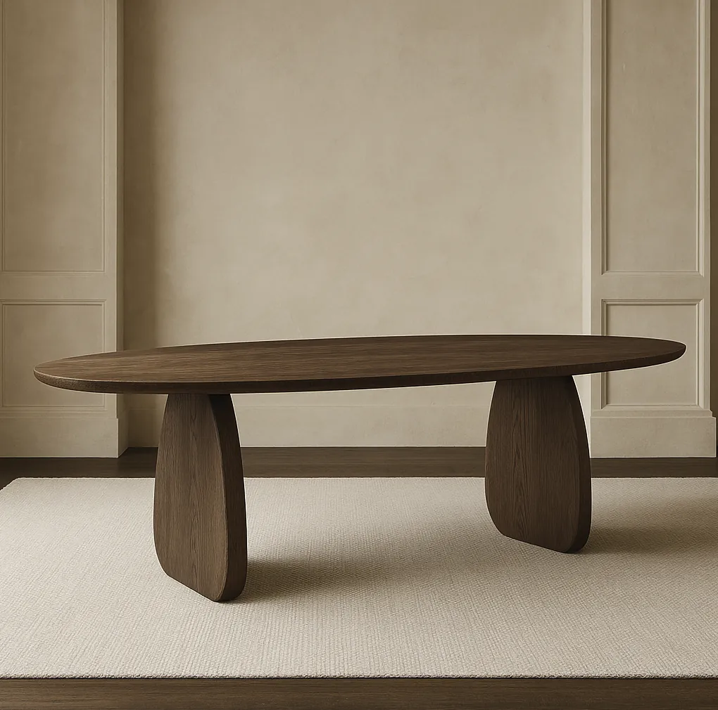Table with oval legs